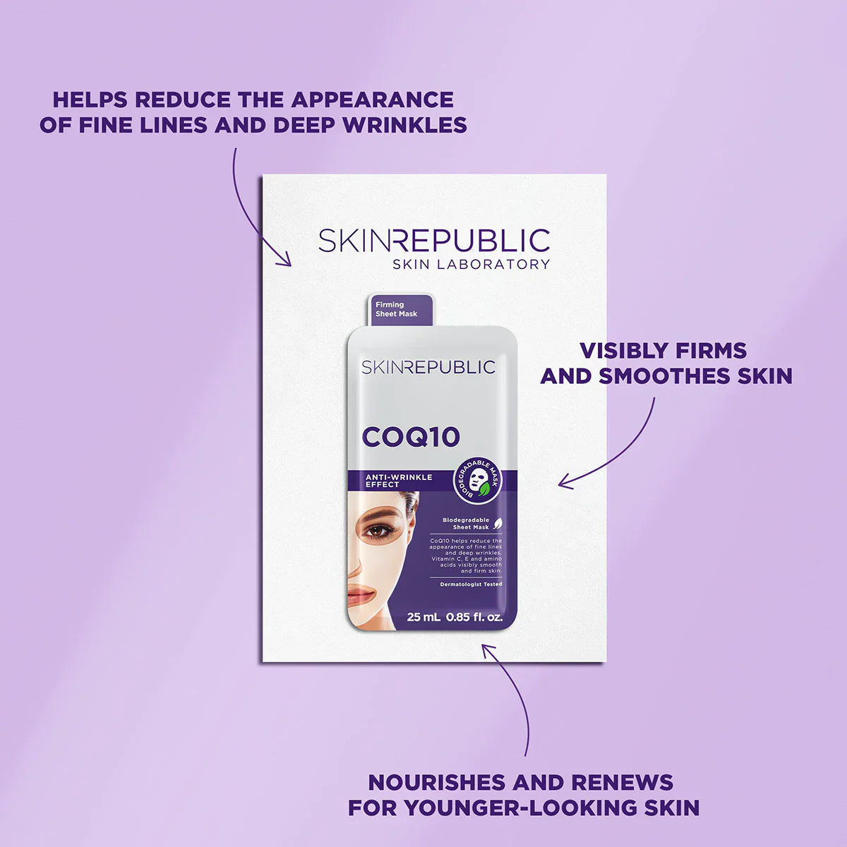 CoQ10 Anti-Wrinkle Effect Face Sheet Mask