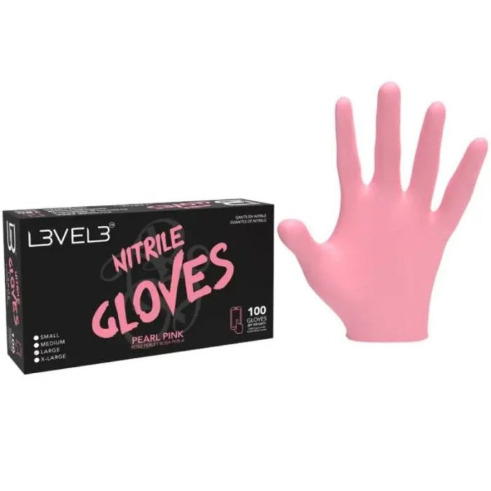 L3VEL3 Professional Nitrile Gloves (vaious Colours)